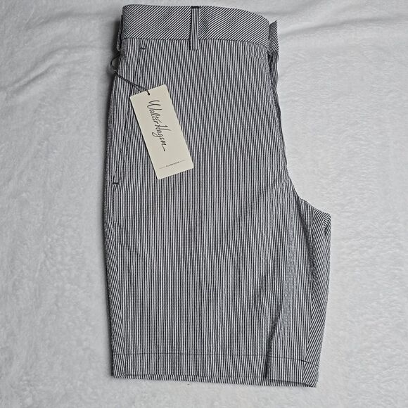 1243 NWT Walter Hagen Men's Clubhouse Seersucker Golf Shorts Navy - Picture 3 of 5